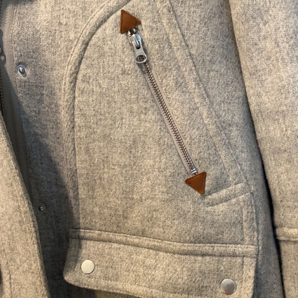 J.Crew Chateau Parka Coat in Italian Stadium-Cloth Wool - Picture 4 of 5